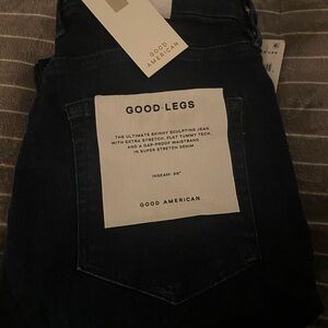 Good American Dark Blue Good Legs Jeans, Sz 10/30, NWT